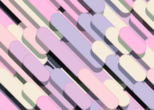 Color Abstract Lines Rain Generative Art background illustration