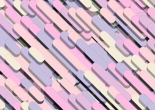 Color Abstract Lines Rain Generative Art background illustration