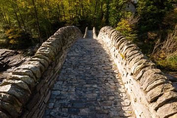 Ponte Dei Salti Bridge in Lavertezzo, Verzasca Valley, Switzerland