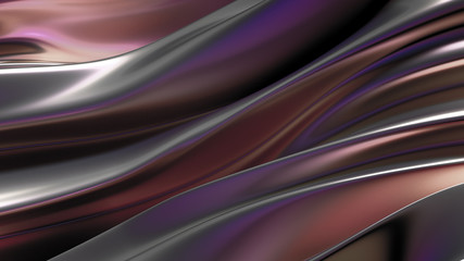 Beautiful luxury elegant backdrop with silk fabric drapery. 3d illustration, 3d rendering.