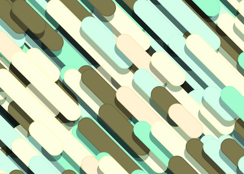 Color Abstract Lines Rain Generative Art background illustration