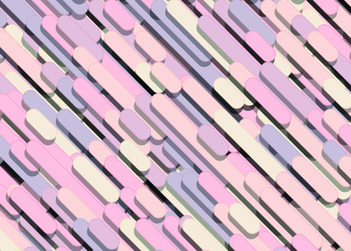 Color Abstract Lines Rain Generative Art background illustration