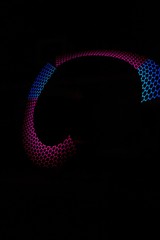 Colorful, changing effects and graphic elements of the laser show