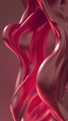 Naklejka premium Beautiful luxury elegant backdrop with silk fabric drapery. 3d illustration, 3d rendering.