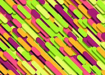 Color Abstract Lines Rain Generative Art background illustration