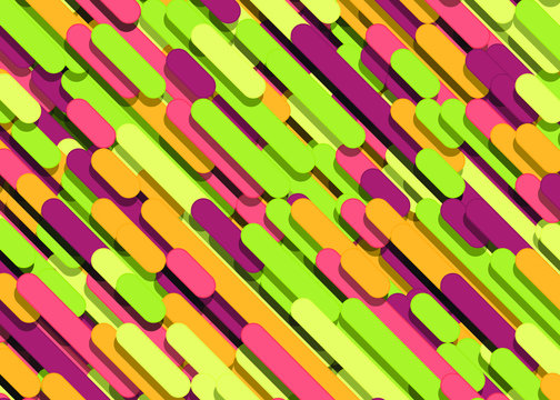 Color Abstract Lines Rain Generative Art background illustration
