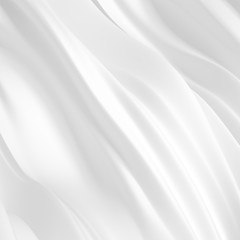 Fototapeta premium Piękne, luksusowe, eleganckie tło z draperią z tkaniny jedwabnej. Ilustracja, renderowanie 3d.