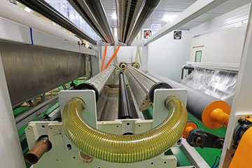 Rollers and machinery in the production workshop