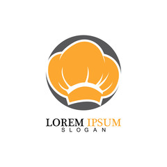 chef hat logo vector design template