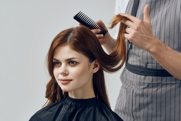 Fototapeta premium woman with long hair