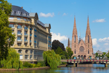 St. Paul's Church. Strasbourg city.  France.
