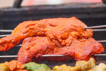 Buttery Marinated Grilled Chicken Breast Non Veg Barbeque BBQ