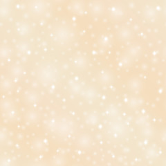 Soft golden vector seamless background with stars- pattern design element.