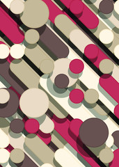 Color Abstract Lines Rain Generative Art background illustration