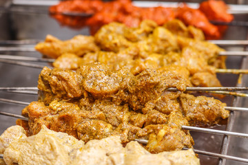 Selected Focus on Marinated Spicy Veg and Non Veg Barbeque BBQ