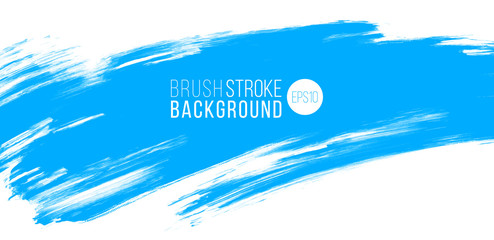 artistic backdrop, vector with brush strokes, brush paint look background with blue color hand painted stains