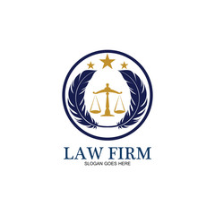feather law firm  logo icon design template-vector