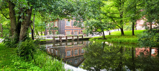 The former Fiskars ironworks at Fiskars Village, Finland on August 20,1917.