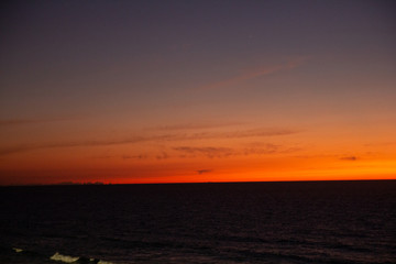 sunset over the Mediterranean Sea