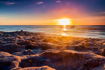 Sunset on Gulf of Mexico Beach in Captiva Island, Florida, USA