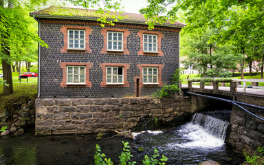 The former Fiskars ironworks at Fiskars Village, Finland on August 20,1917.