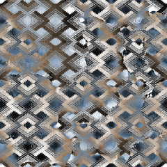 Geometry repeat pattern with texture background - 308567677