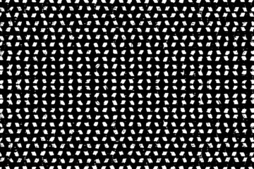 Rough, irregular texture composed of monochrome geometric elements. Overlay distressed grunge background. Abstract vector illustration. Isolated on white background. EPS10