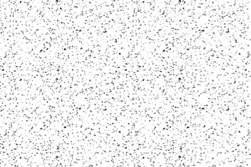 Abstract vector noise. Small particles of debris and dust. Distressed uneven background. Grunge texture overlay with fine grains isolated on white background. Vector illustration. EPS10.