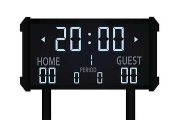 Big retro scoreboard. vector illustration