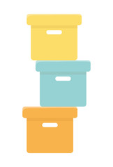 pile of cardboard boxes storage carton design