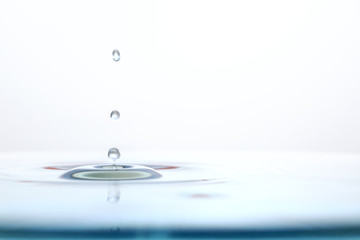 Wasser Tropfen platsch water drops hoch rein klar nah 
