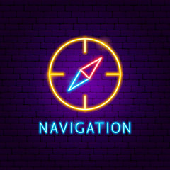 Navigation Neon Label