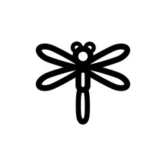 dragonfly icon, animal vector, insect illustration