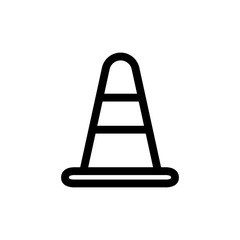 safety cone icon trendy flat design