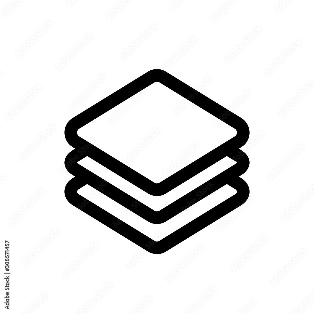 Poster layer icon,vector illustration. flat design style. vector layer icon illustration isolated on white 