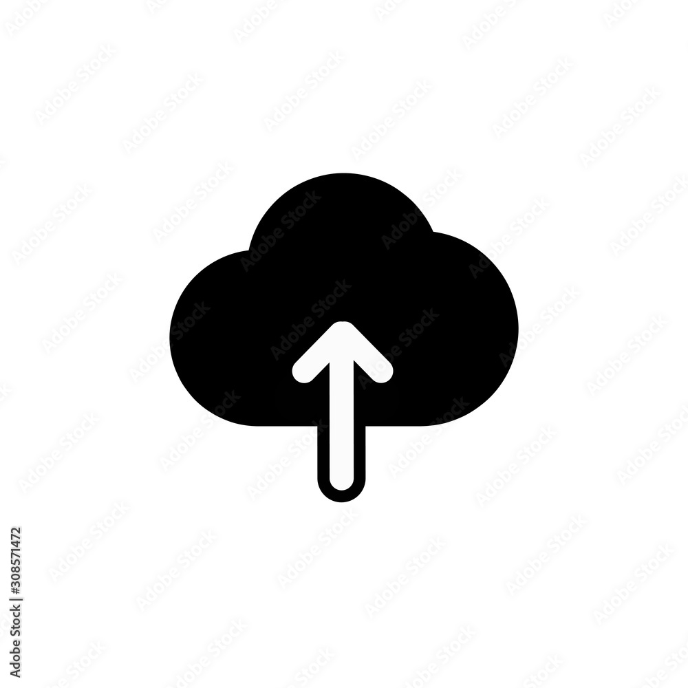 Poster upload icon,vector illustration. flat design style. vector upload icon illustration isolated on whit