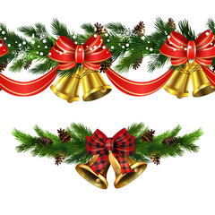 Vector Christmas Border decoration collection