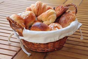 Panier de viennoiseries 