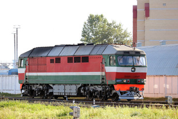 Fototapeta premium train at the railway station