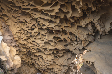 Mount Jaizkibel, geoforms in the stone. Basque Country