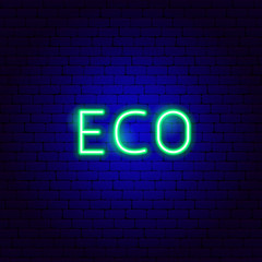 Eco Neon Text