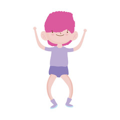 cute little boy cartoon character design