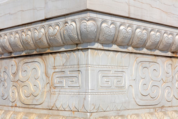 Ancient Chinese stone carving works