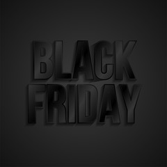 Luxury black friday poster