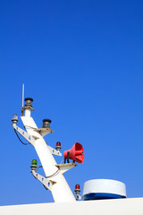 Naklejka premium Yacht communication equipment