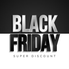 Luxury black friday poster