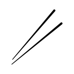 Chinese chopsticks / chop sticks flat vector icon for food apps and websites