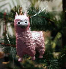 christmas llama decoration 