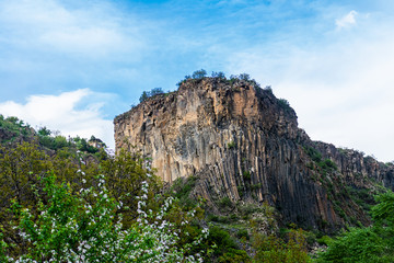 Fototapeta na wymiar Garni Gorge, Volcanic Basalt Columns, Garni, Armenia.