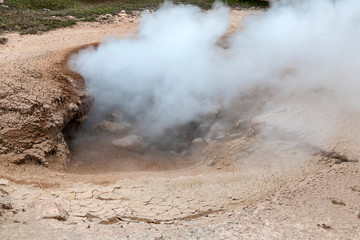 Norris Geyser Basin in Yellowstone National Park